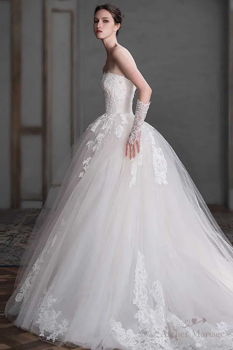 Robe de Mariée Princesse Volumineuse Transformable