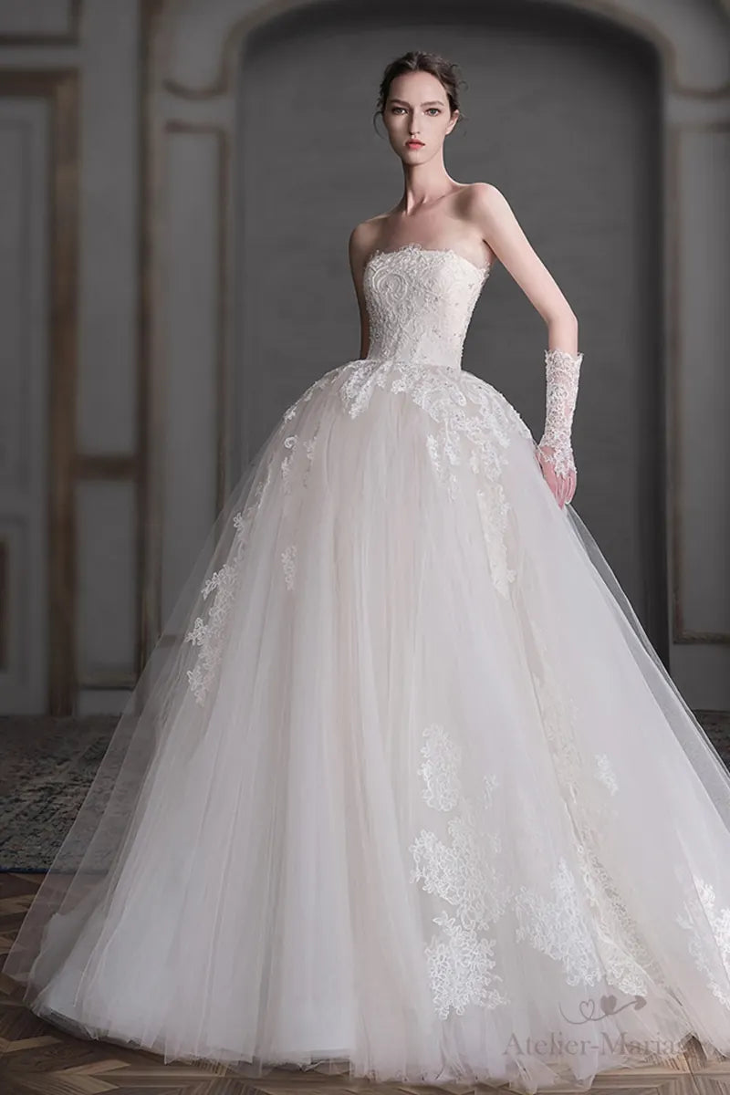 Robe de Mariée Princesse Volumineuse Transformable