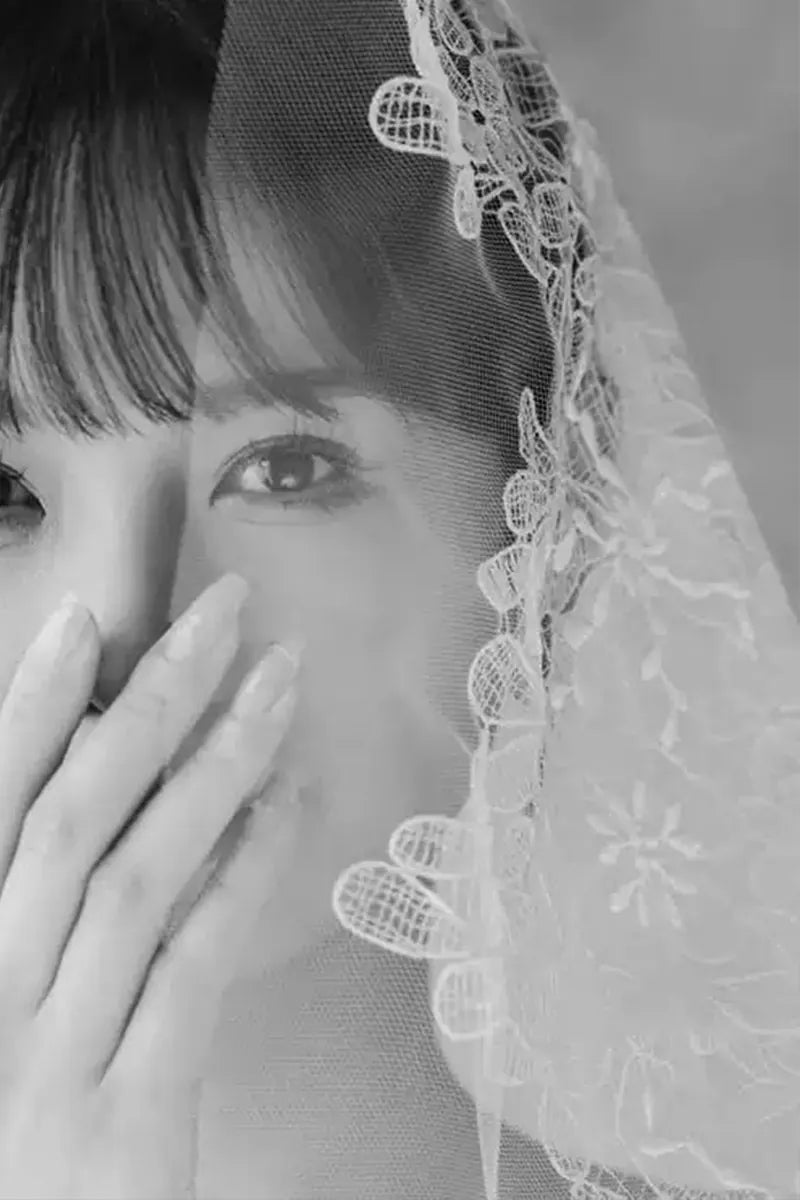 Voile Long Mariage Dentelle Bohème Chic 3 Tailles