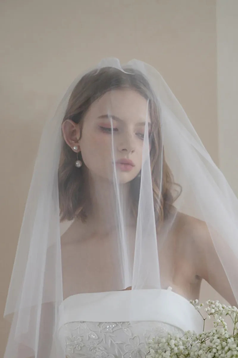 Voile de Mariée Long 300cm avec Peigne Intégré