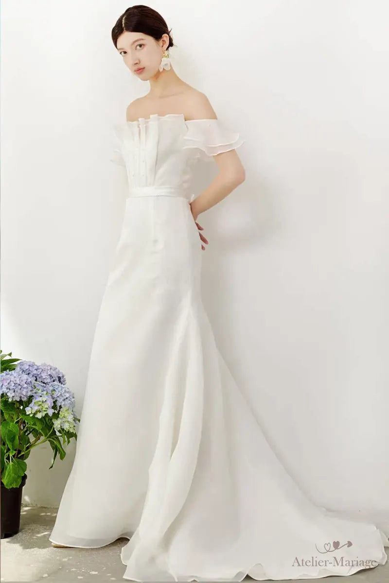 Robe de mariée chic et simple bohème élégante