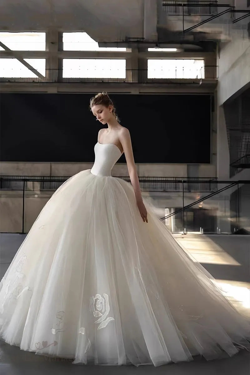 Robe de Mariée Bohème Romantique Princesse Premium - mariée rayonnante