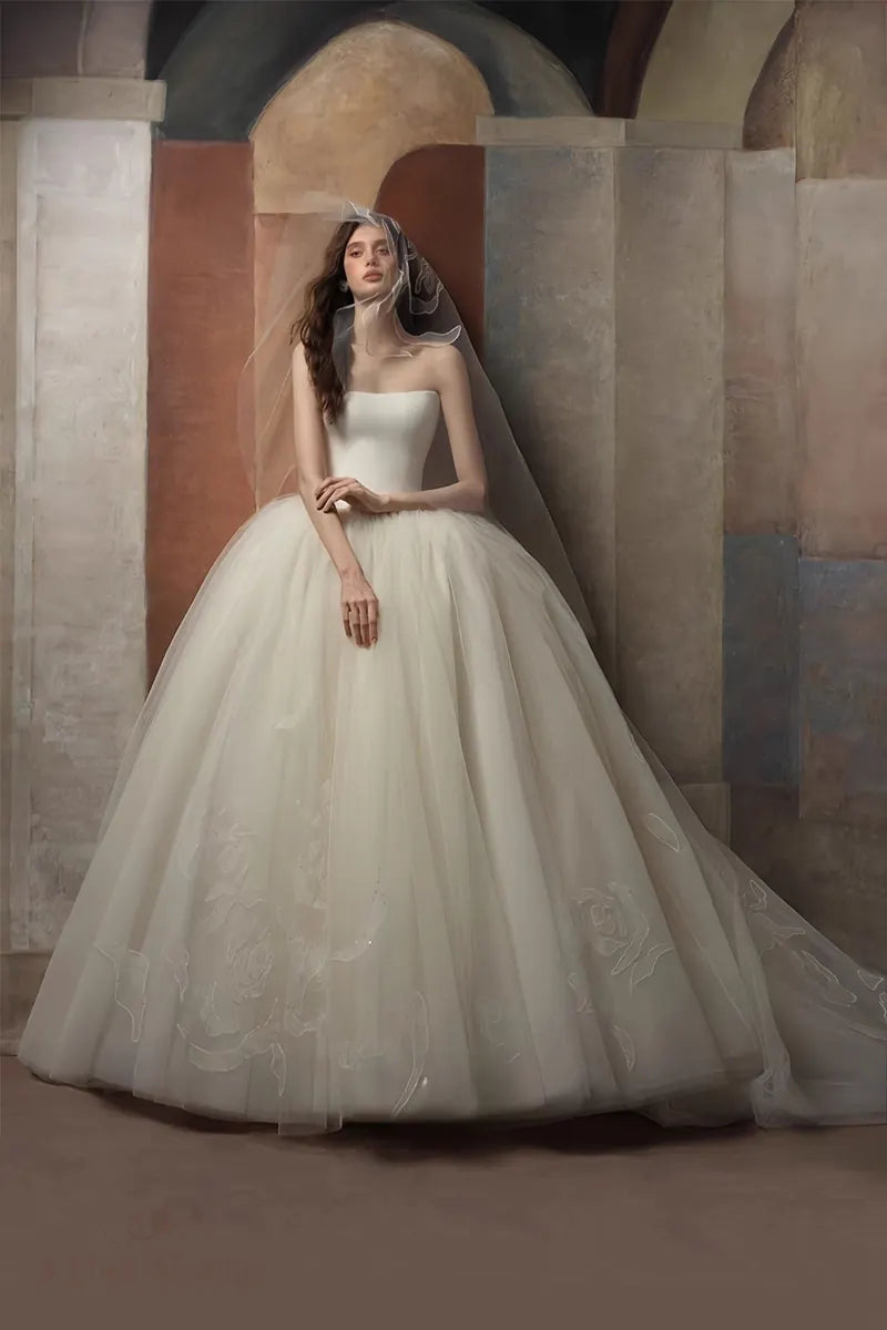 Bohemian Romantic Princess Wedding Dress