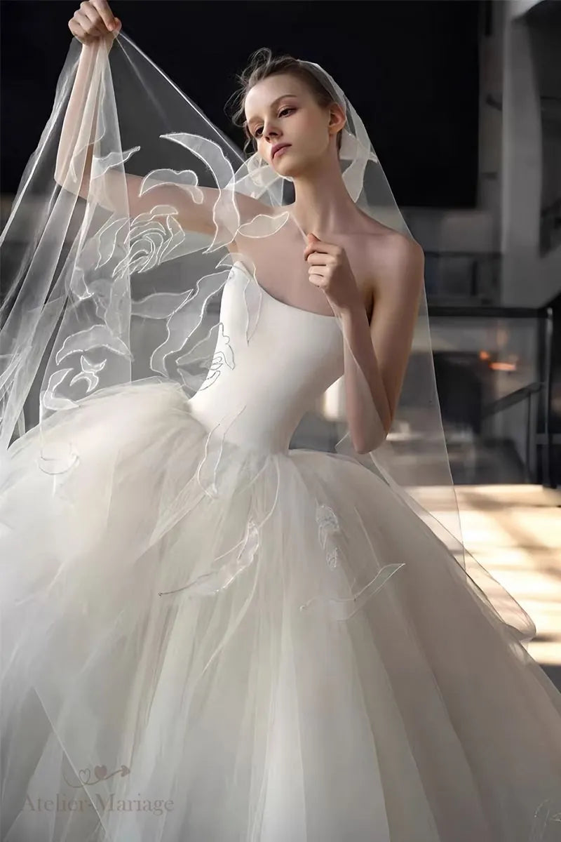 Robe de Mariée Bohème Romantique Princesse Premium