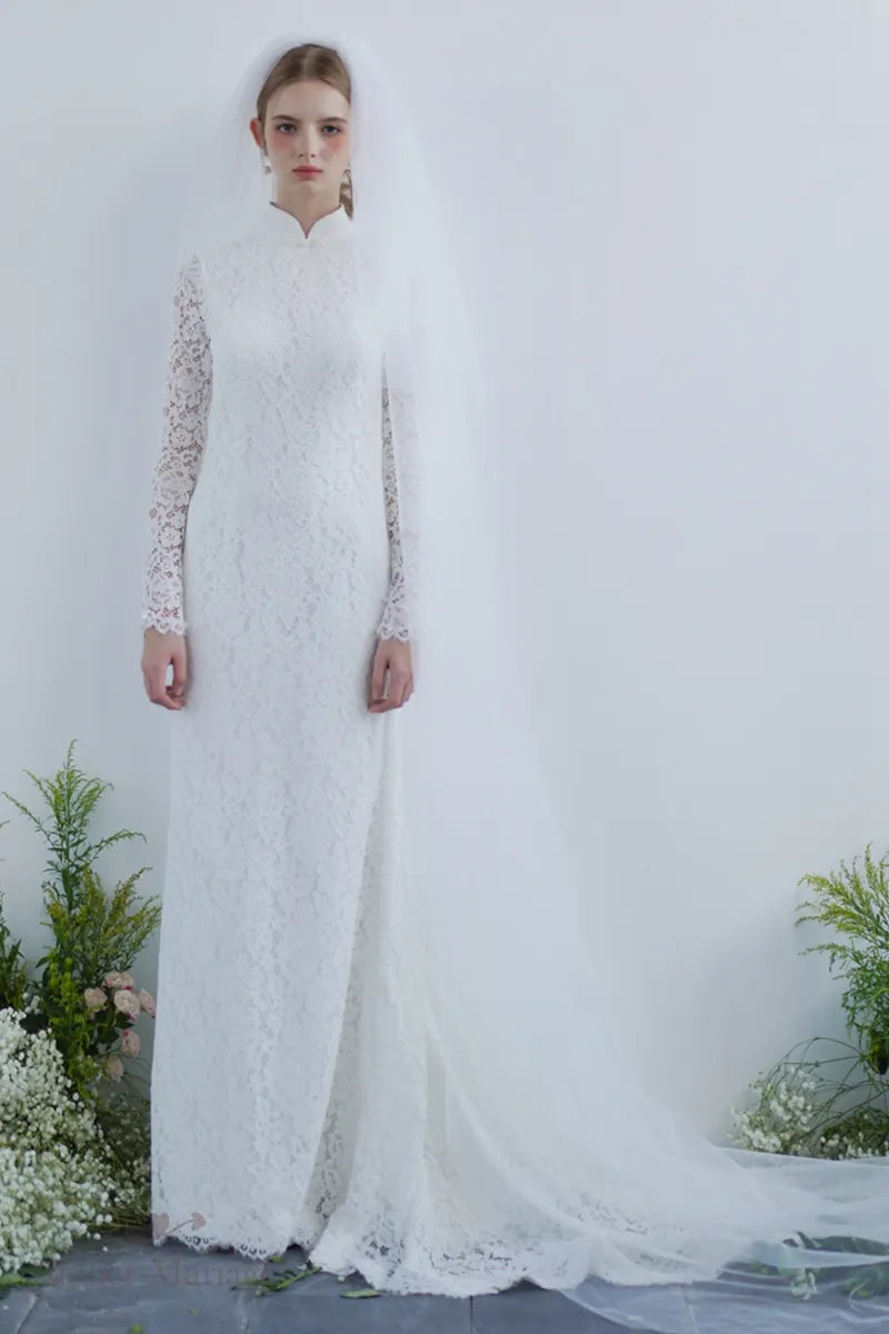 Mariée portant une robe orientale bohème vintage élégante