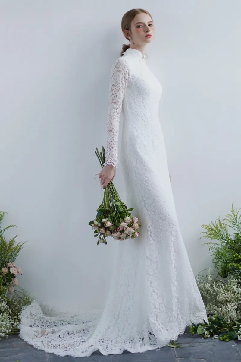 Mariée portant une robe orientale bohème vintage élégante