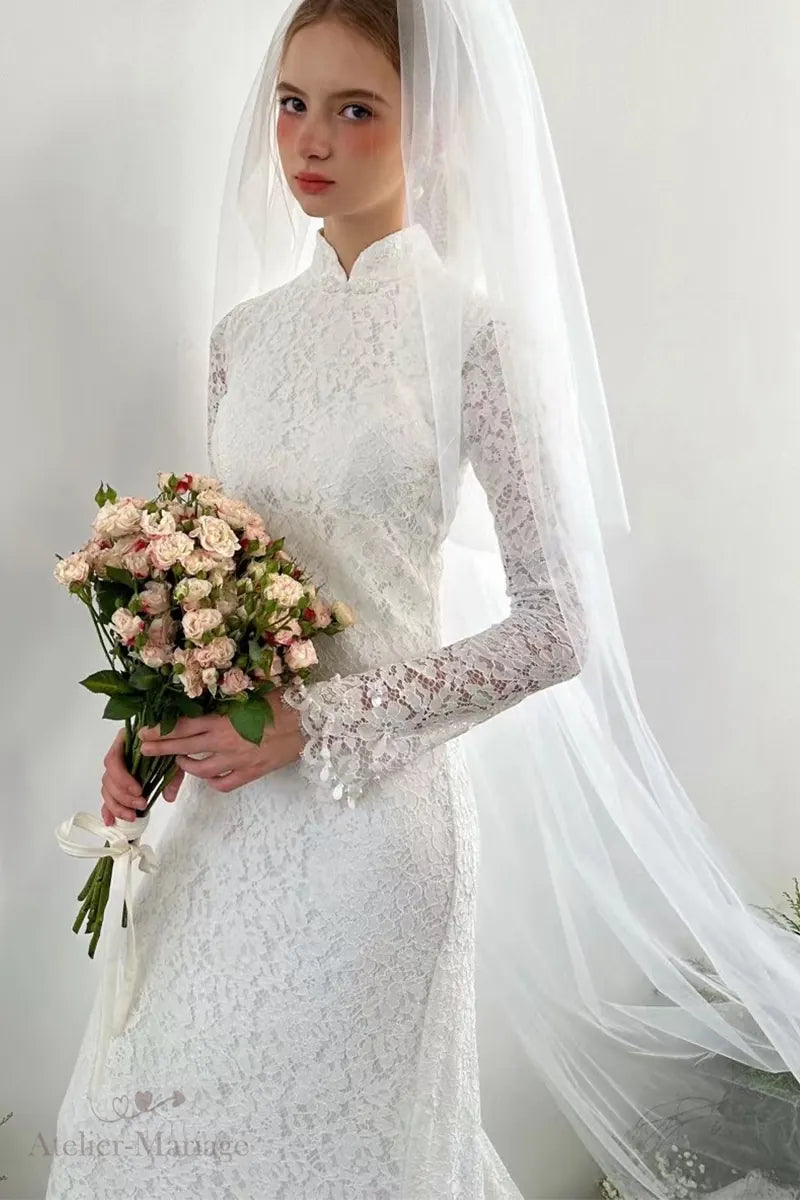 Haut de robe de mariée orientale bohème vintage